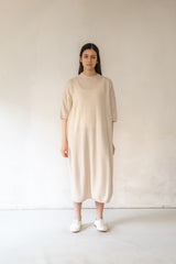 クルーネックニットドレス| ウールカシミア