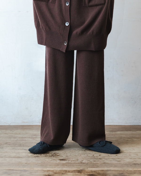 ストレートニットパンツ| ウールカシミア