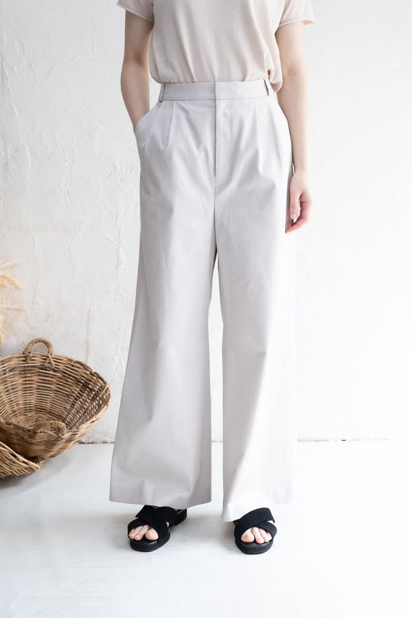 タックパンツ | 60/2コットンギャバジン